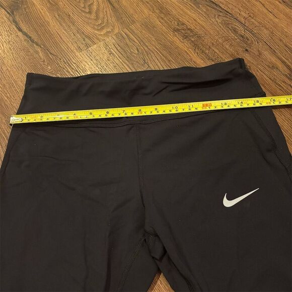 Nike Women's Dri-FIT Running Crop Leggings Black Size L - Picture 9 of 12